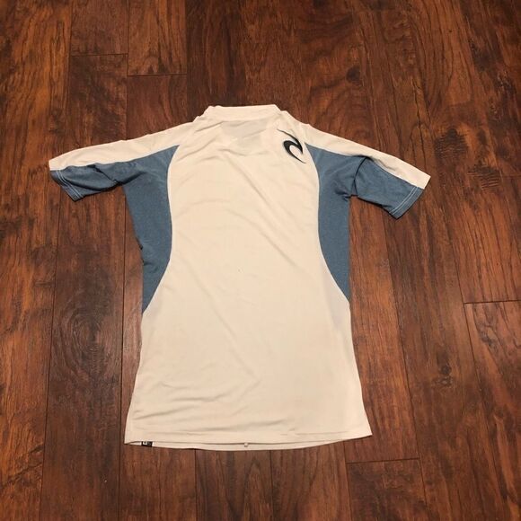 RIP CURL white surfers beach UPF 50+ shirt tee top short sleeve - Picture 5 of 5